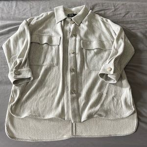 Zara gray button down
